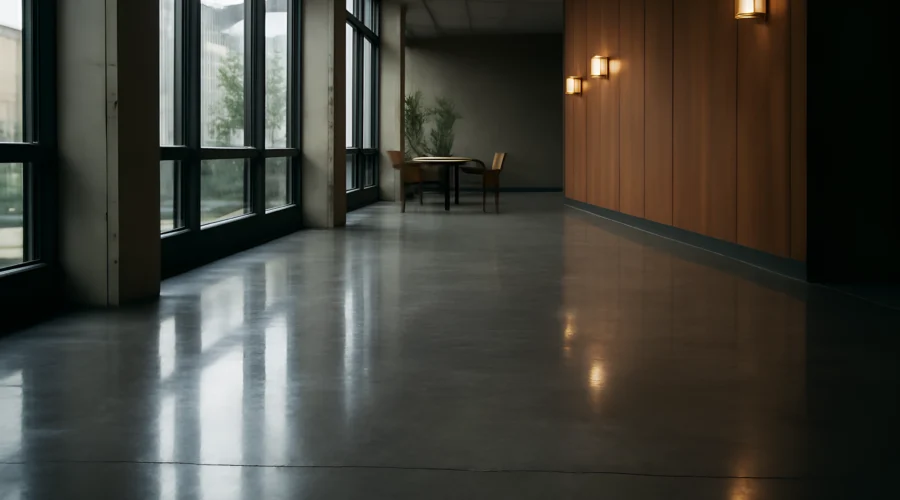 Minimalist hallway wooden wall table