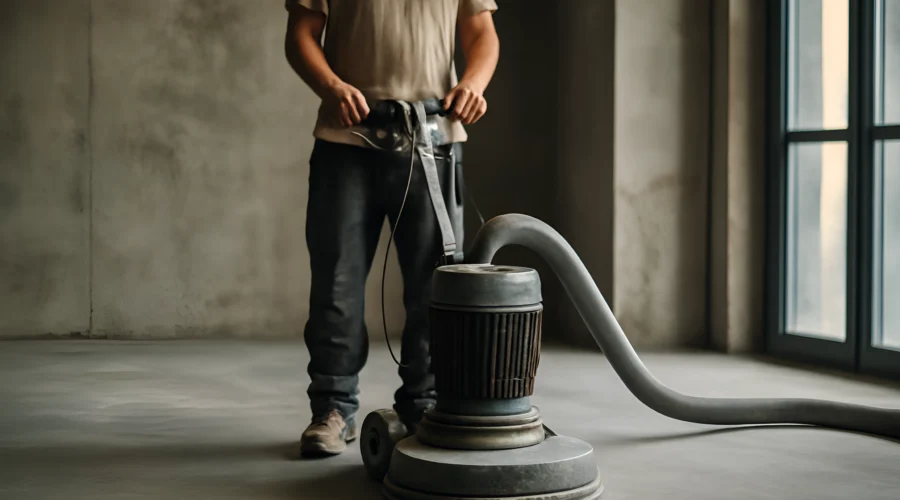Industrial concrete floor polishing machine
