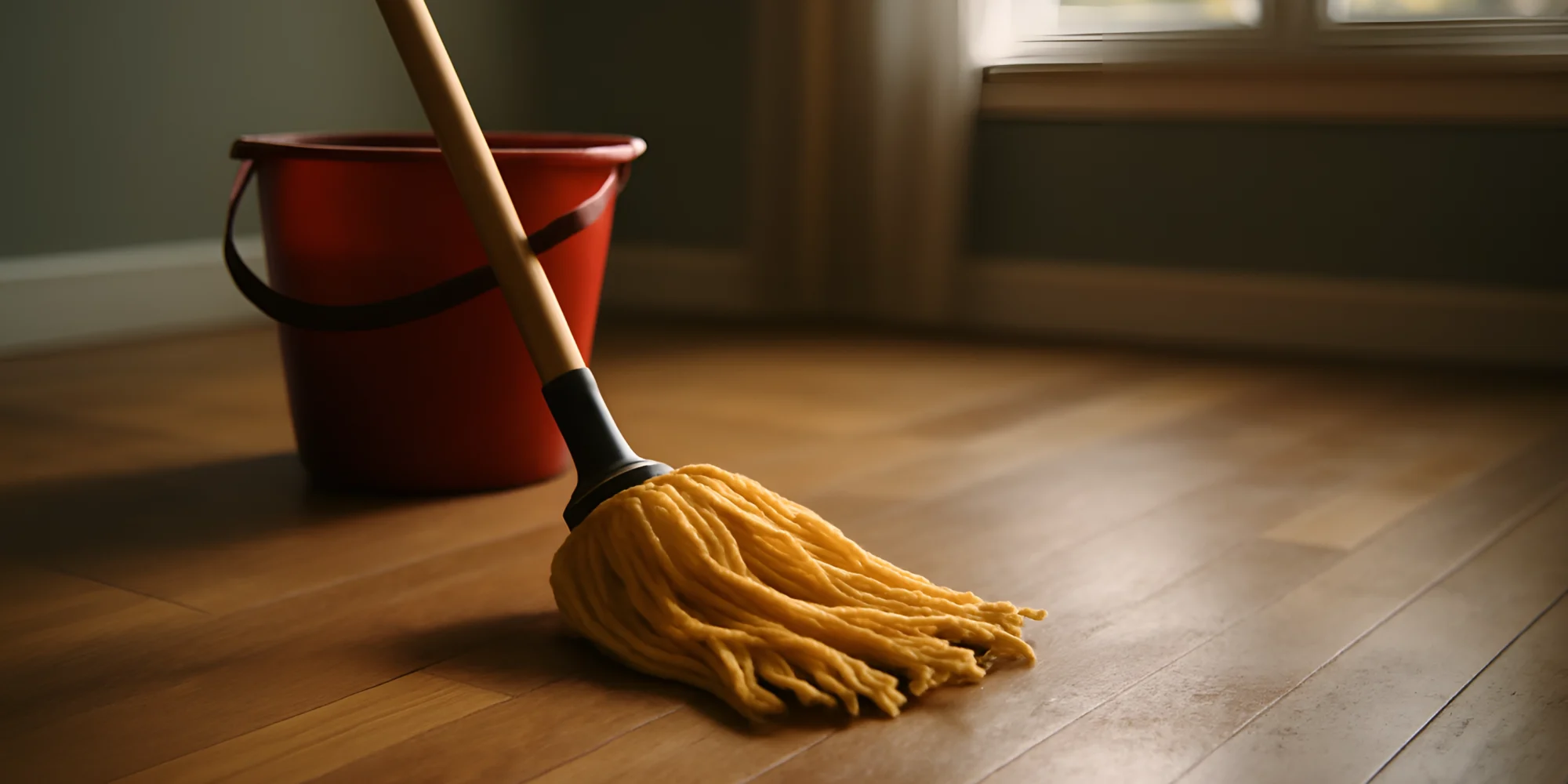 Mop bucket wooden floor cleaning