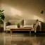 Cozy beige sofa minimalist room decor